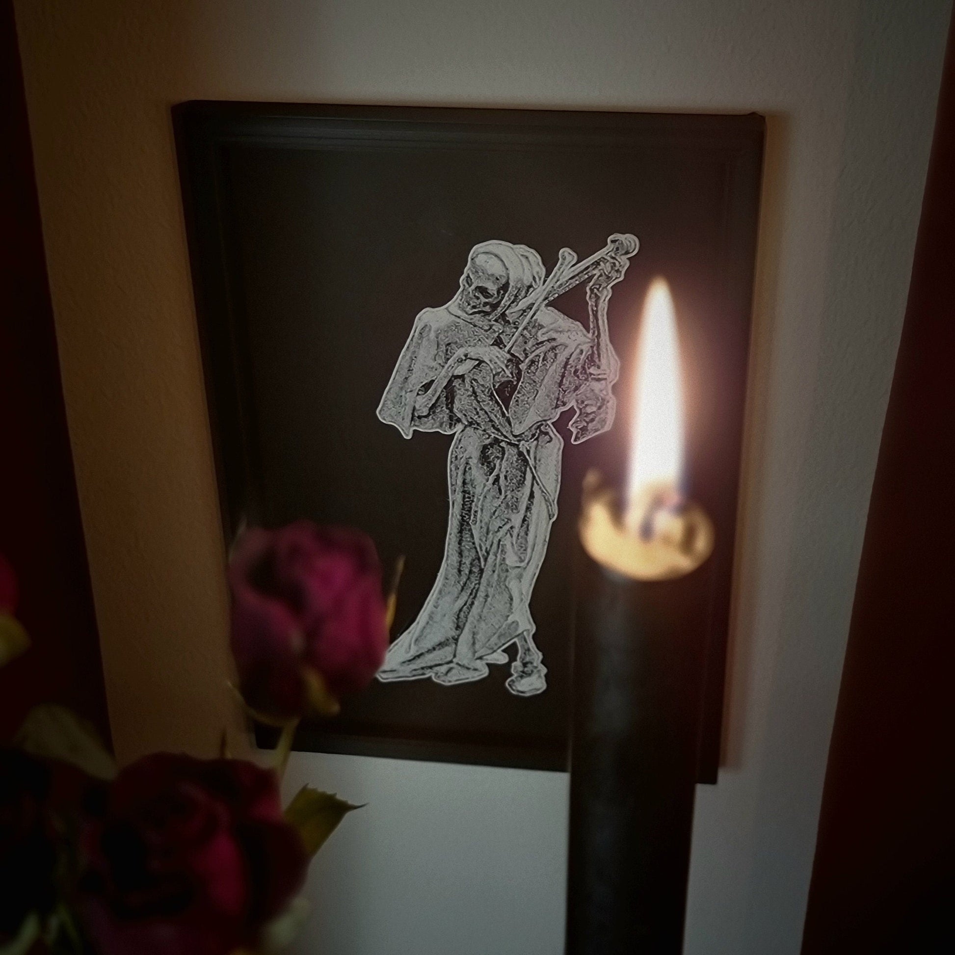 Framed Picture "Death the Avenger", 3D-PRINTED