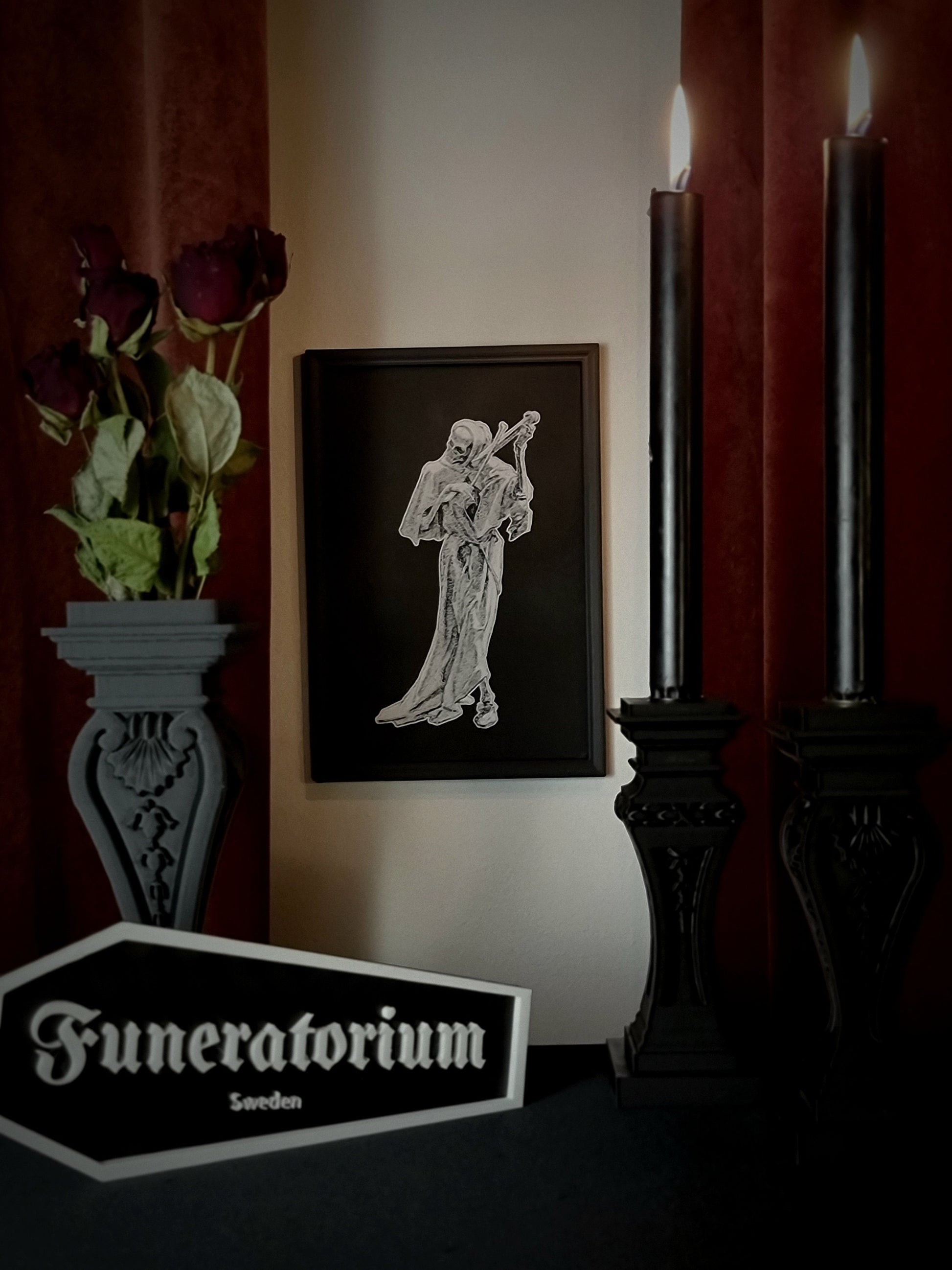 Framed Picture "Death the Avenger", 3D-PRINTED
