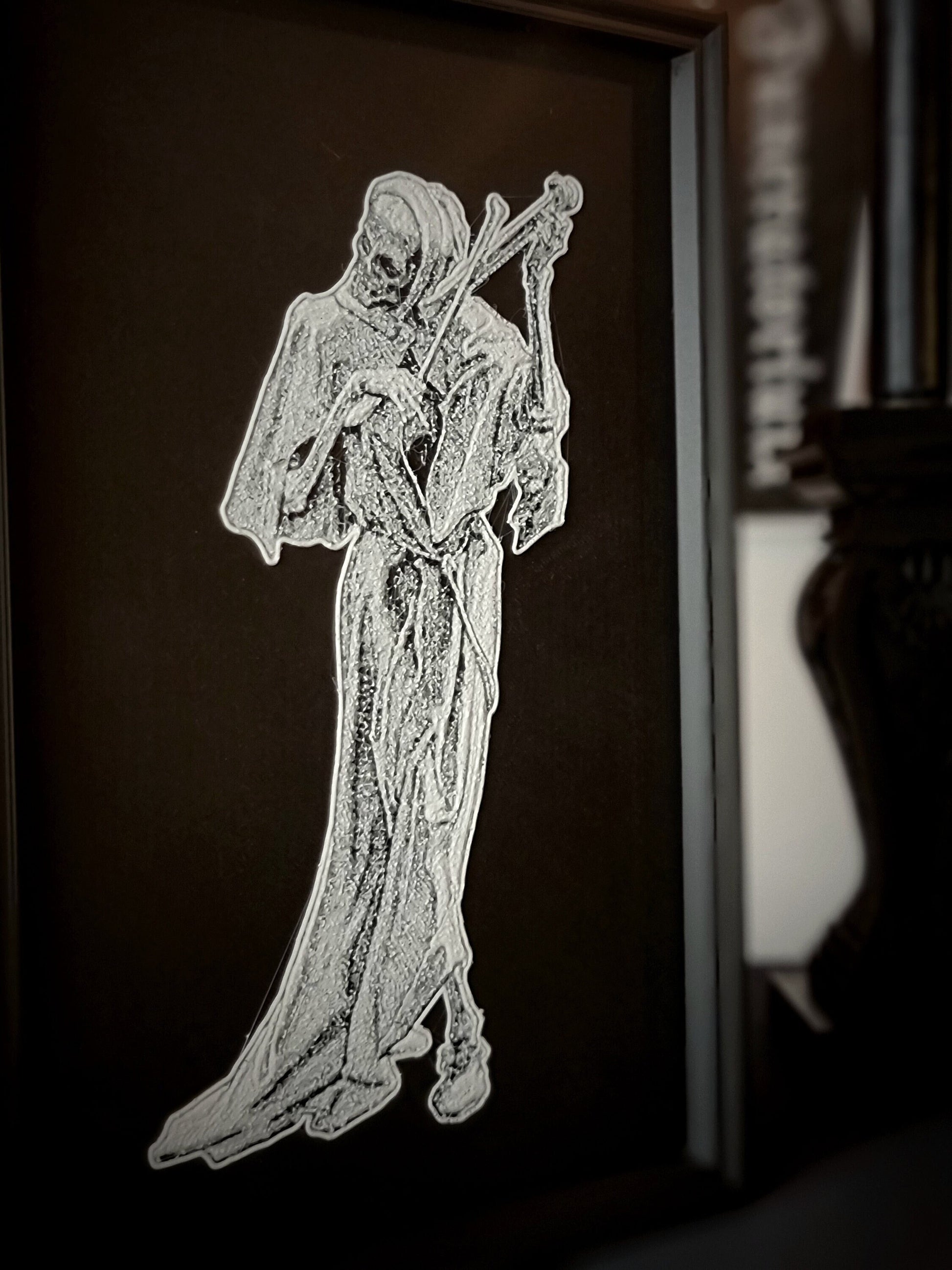 Framed Picture "Death the Avenger", 3D-PRINTED