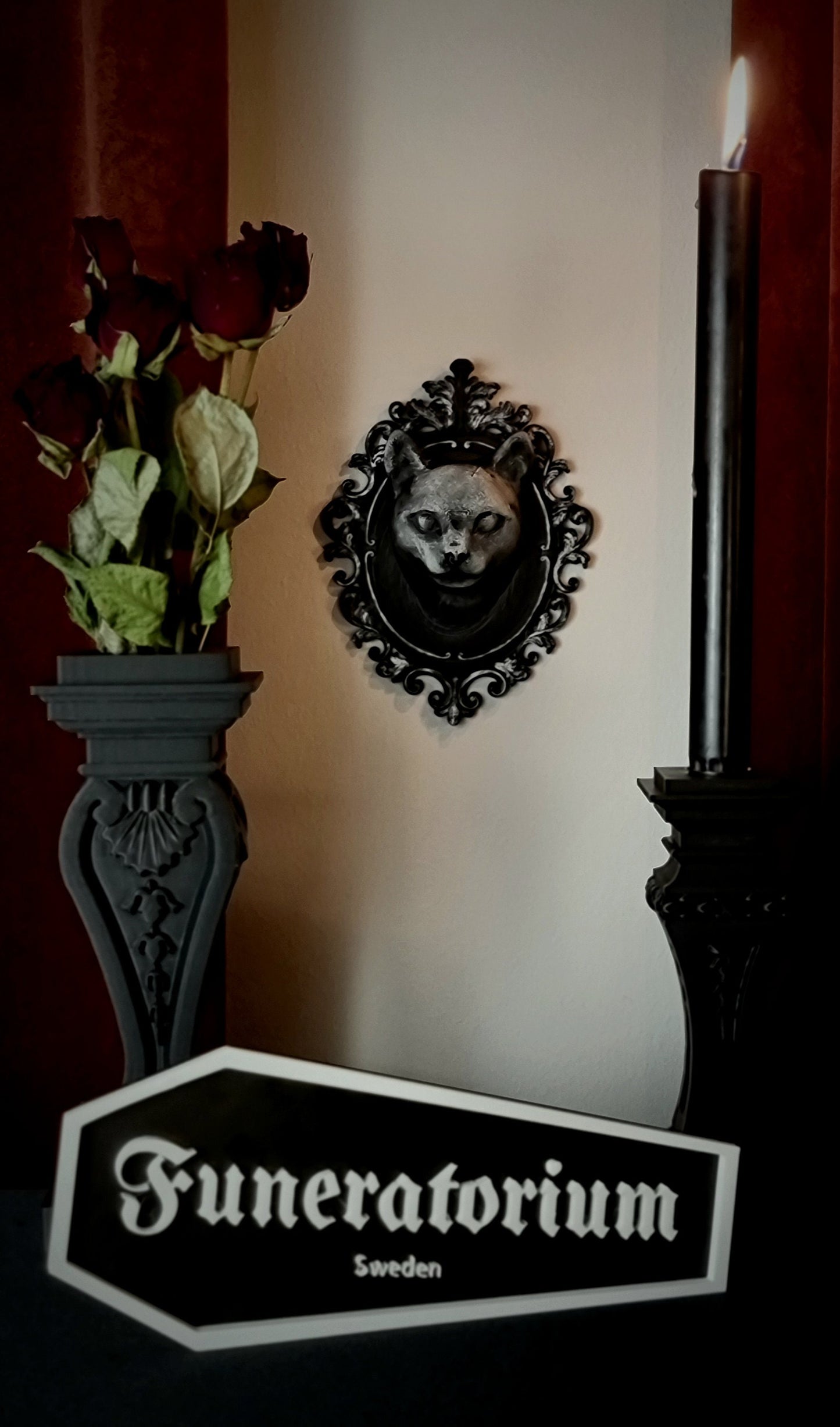 Gothic Victorian Frame "Blake Cat", 3D-PRINTED