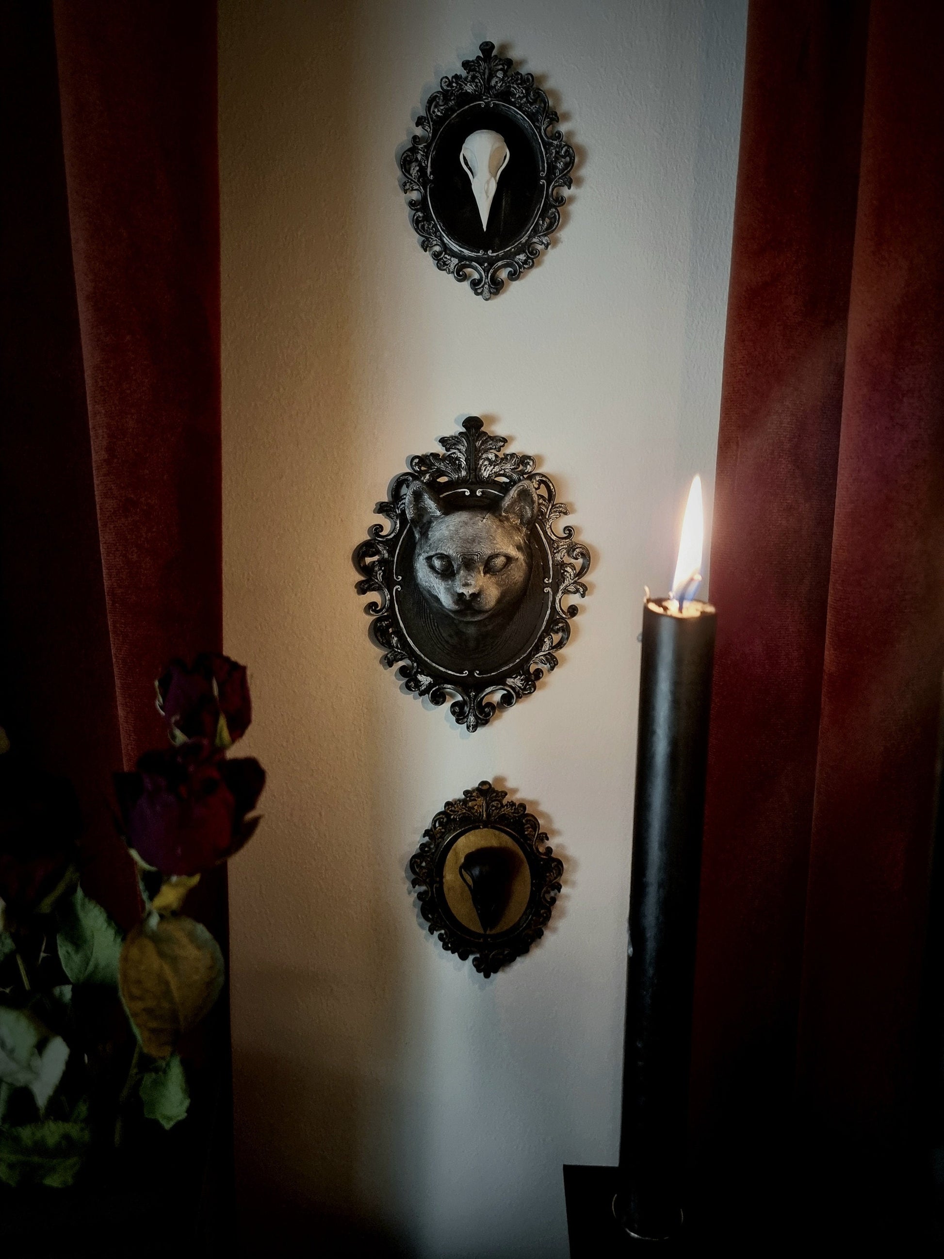 Gothic Victorian Frame "Blake Cat", 3D-PRINTED