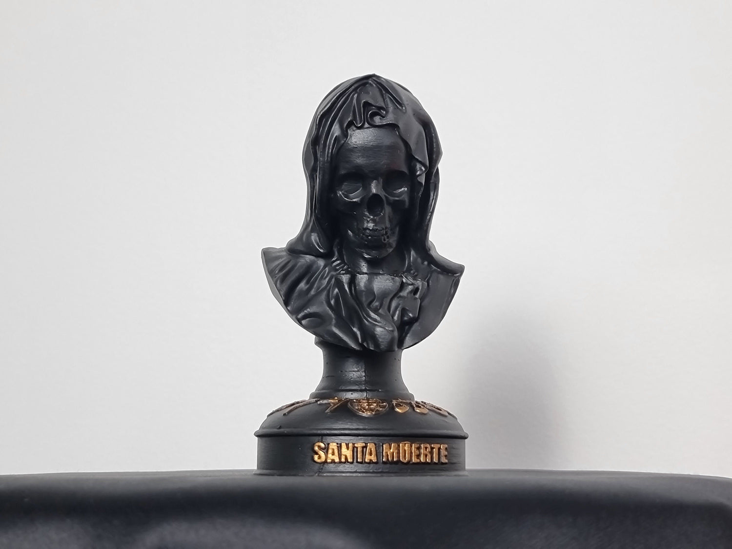 Santa Muerte Bust Sculpture, 3D-PRINTED