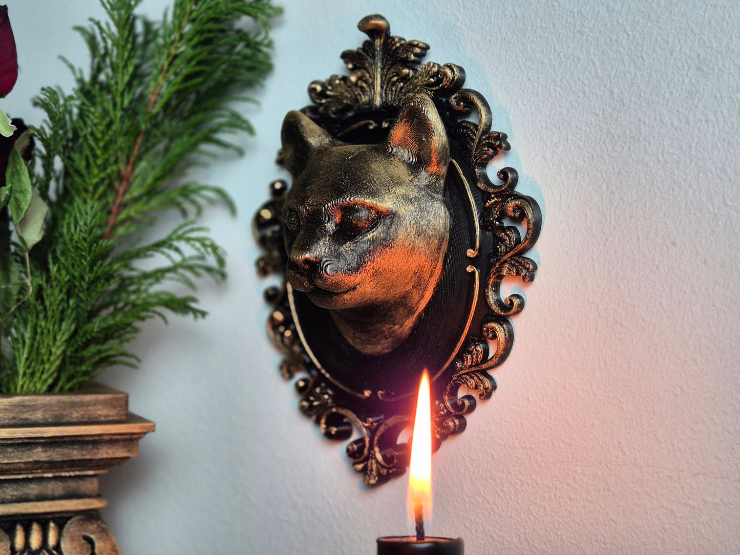 Gothic Victorian Frame "Blake Cat", 3D-PRINTED