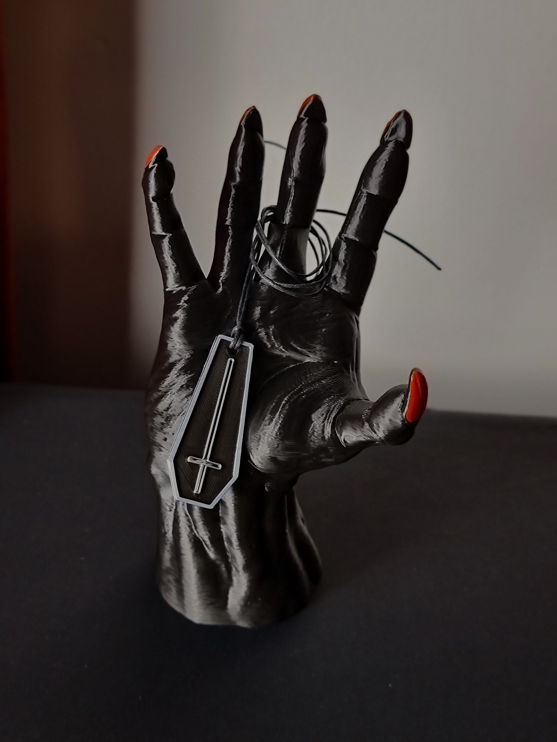 Gothic Jewelry Holder, Vampire Hand, Witch Hand Jewelry Stand, Devil Hand Wall Decor, Gothic Necklace Headphone Holder, Goth Gift, 3D-PRINT