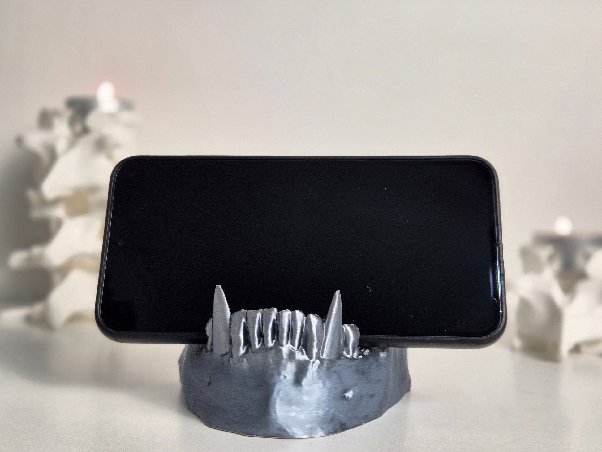 Vampire Jaw Smartphone Holder Card Holder "FangGrip", 3D-PRINTED