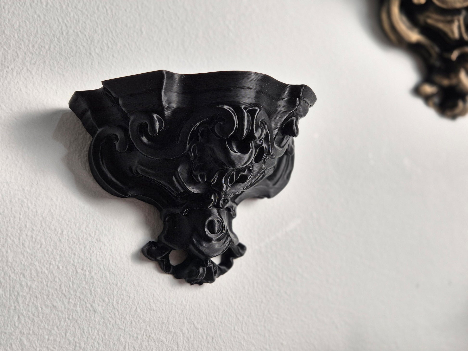 Baroque Shelf For Wall Decoration, Shelf Candle Holder, Wall Console, Wall Corbel, Display Shelf, Decorative Shelf, 3D-PRINTED