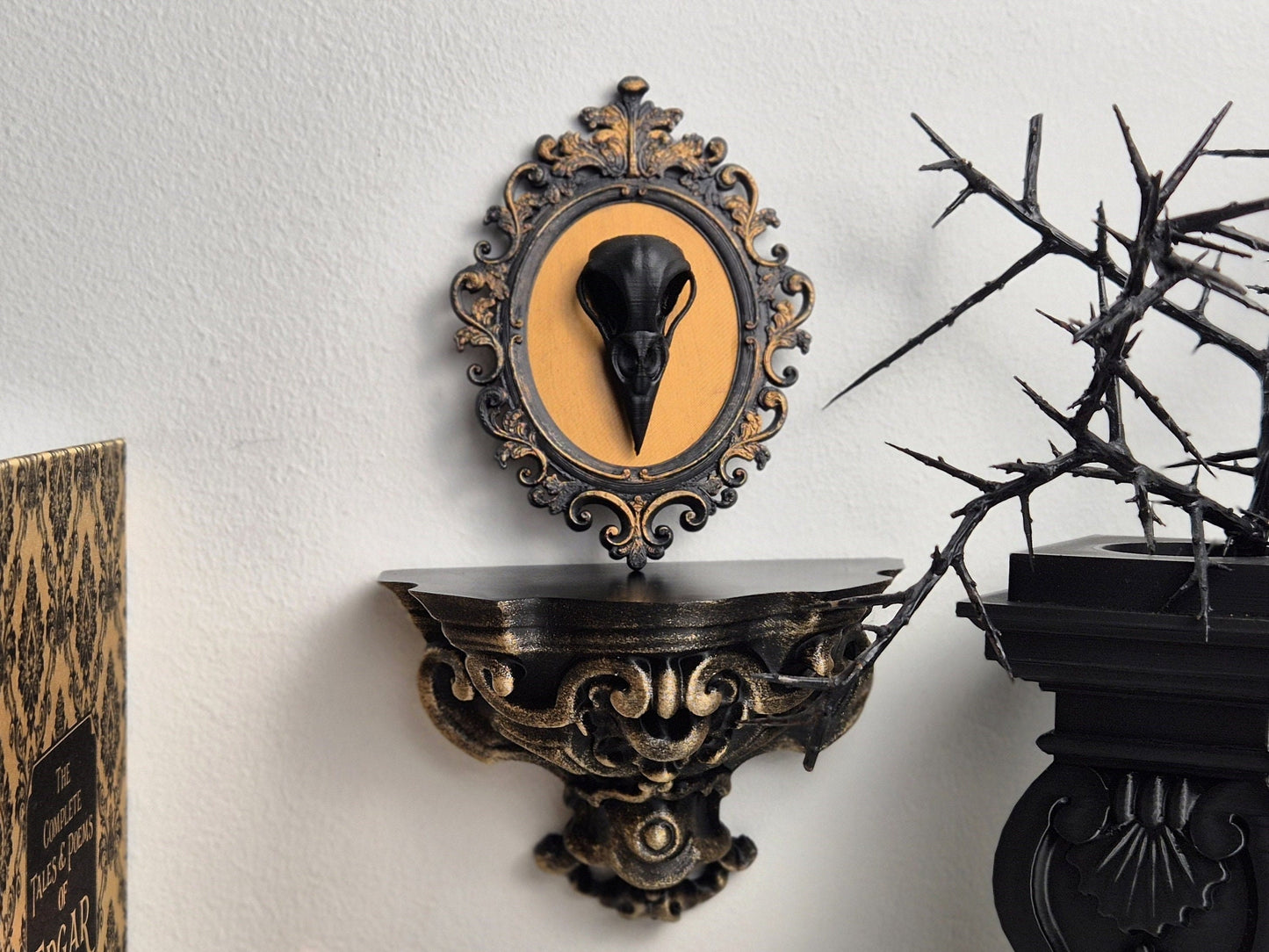 Baroque Shelf For Wall Decoration, Shelf Candle Holder, Wall Console, Wall Corbel, Display Shelf, Decorative Shelf, 3D-PRINTED