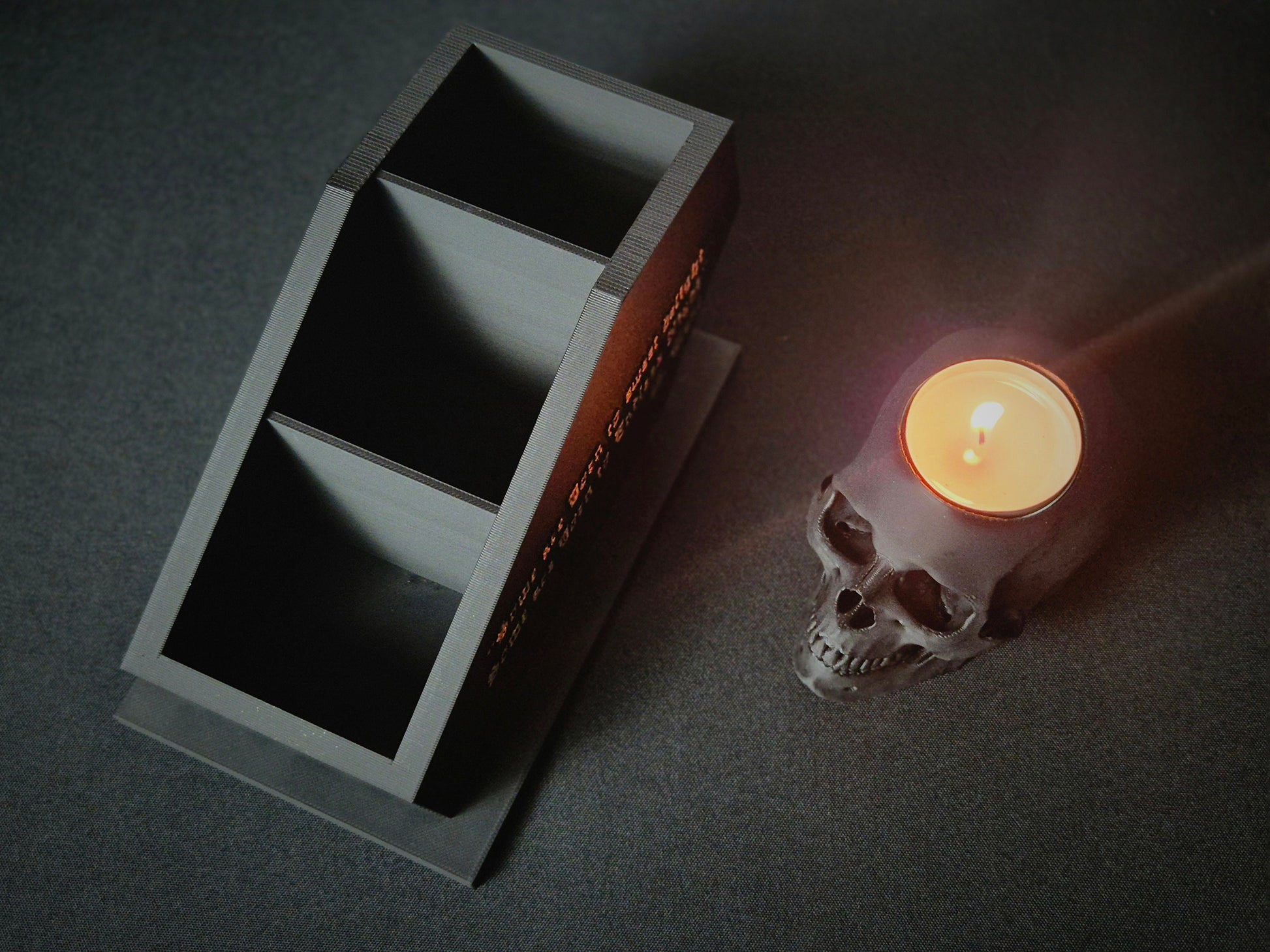 Gothic Coffin Makeup Organiser, Goth Makeup Box, 3D-PRINTED