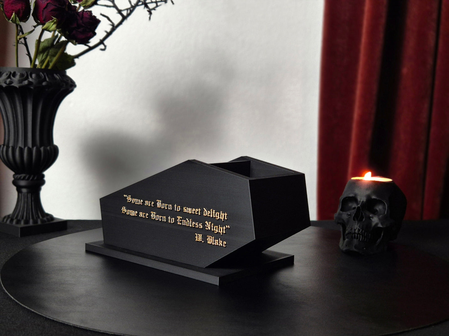 Gothic Coffin Makeup Organiser, Goth Makeup Box, 3D-PRINTED
