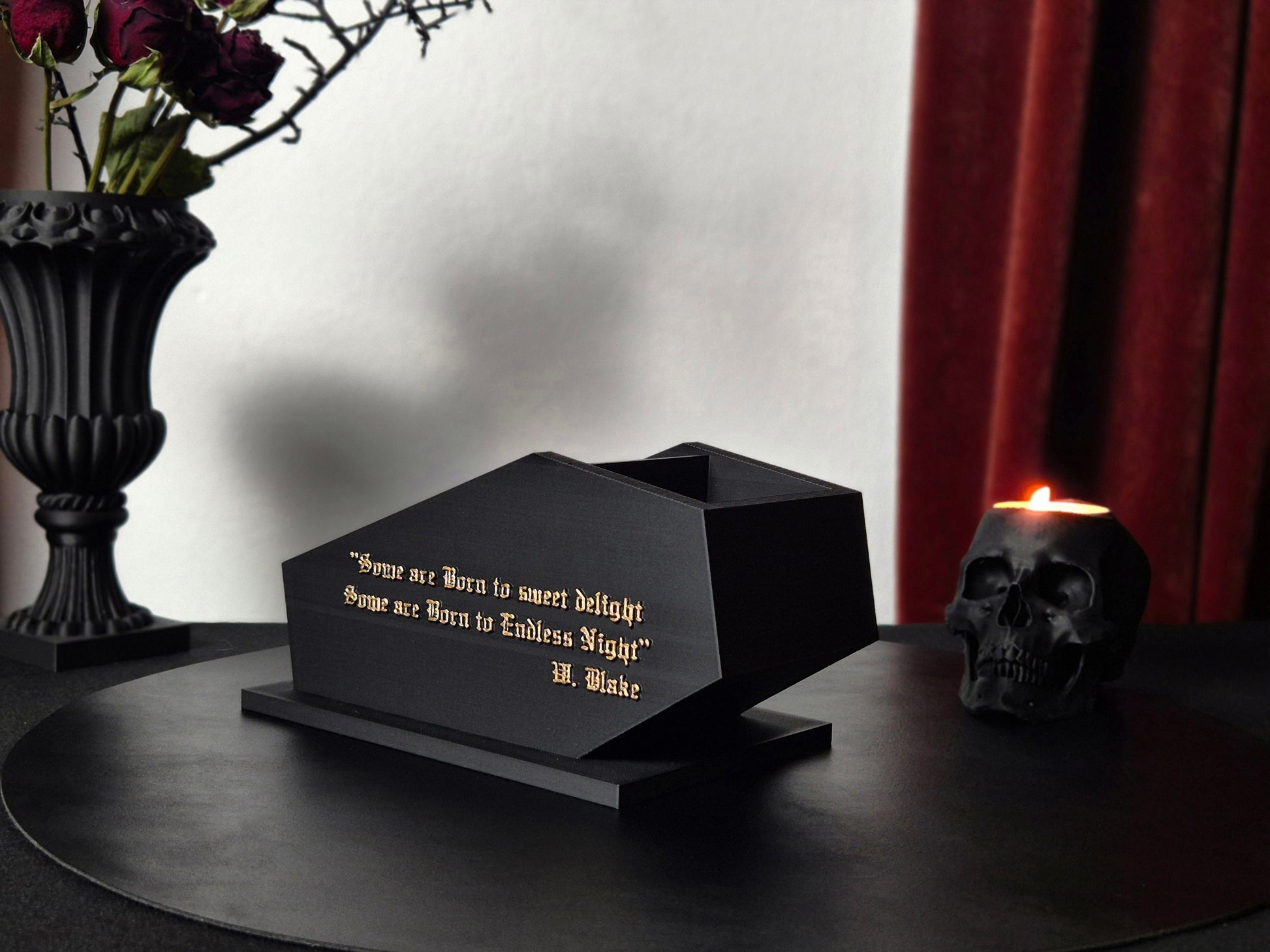 Gothic Coffin Makeup Organiser, Goth Makeup Box, 3D-PRINTED