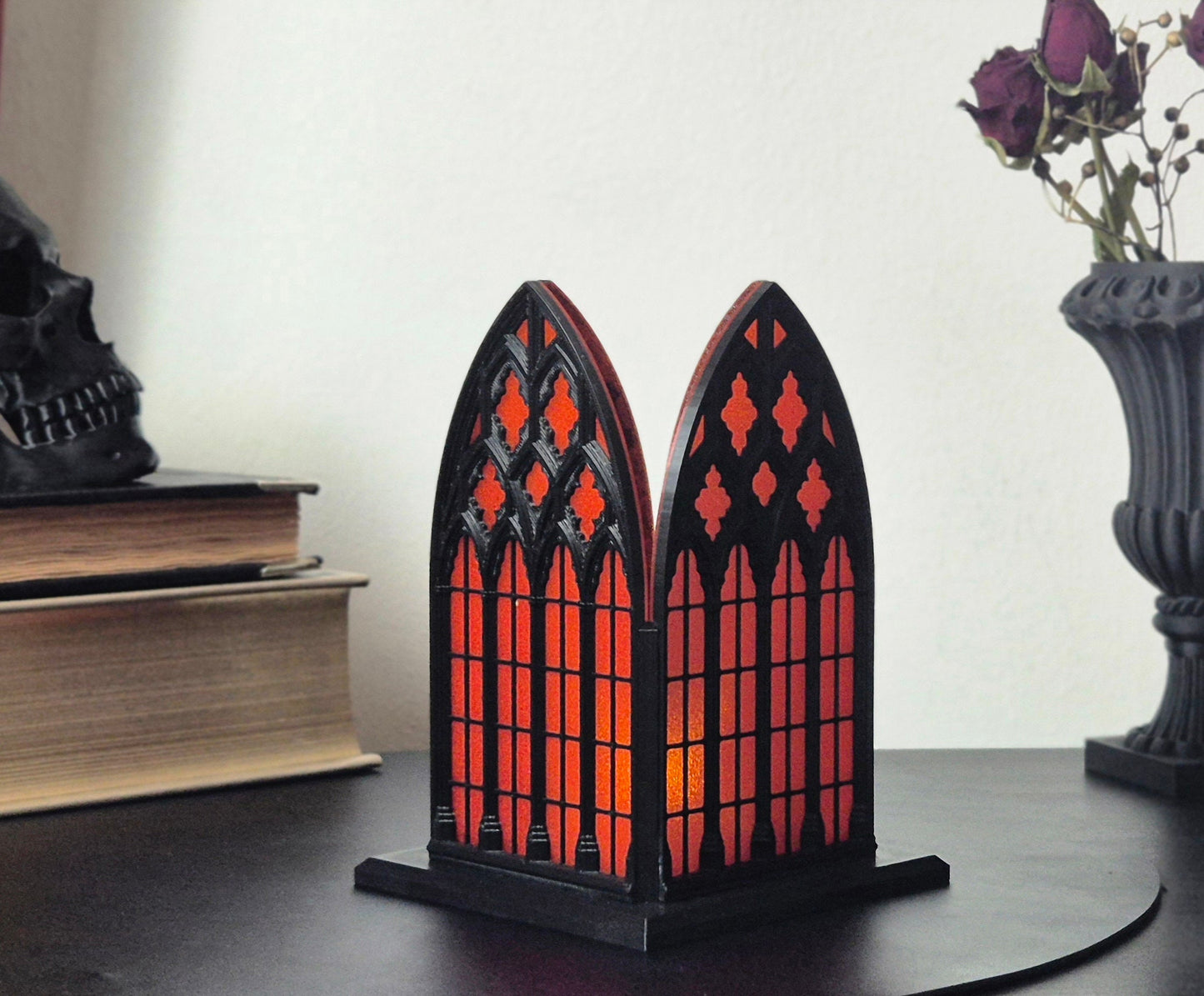 Gothic Window Lantern "Santa Sangre", 3D-PRINTED