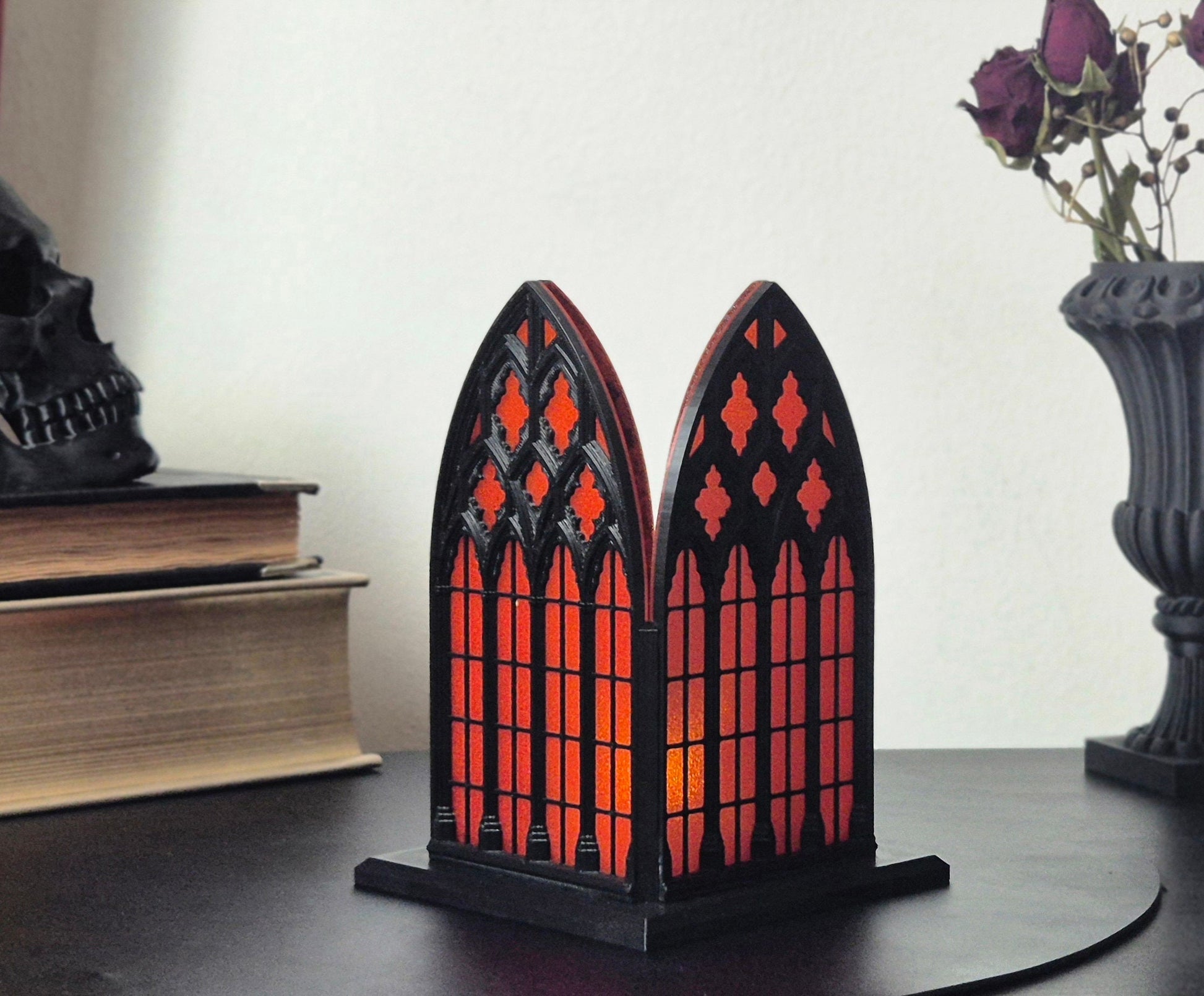 Gothic Window Lantern "Santa Sangre", 3D-PRINTED