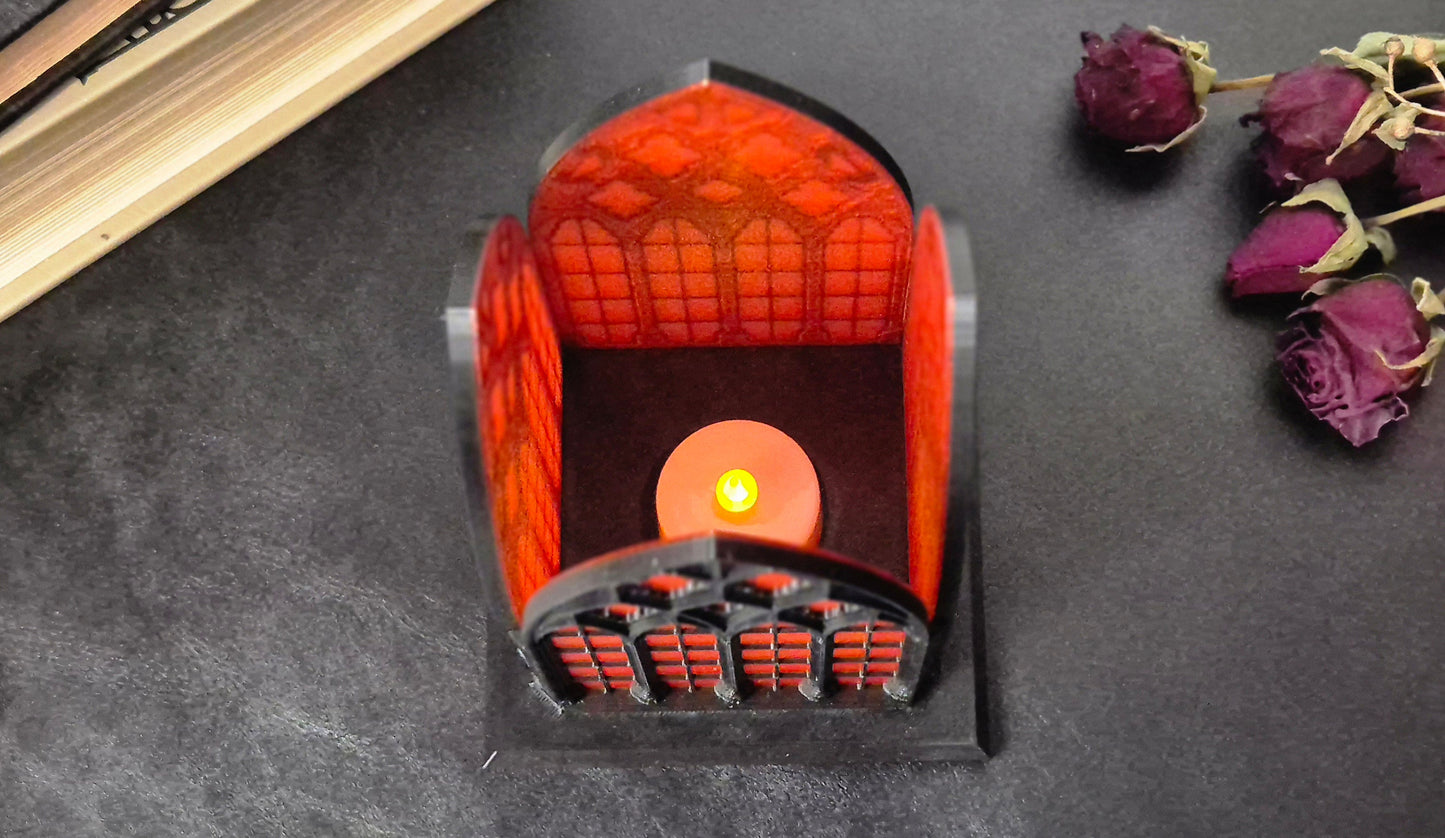 Gothic Window Lantern "Santa Sangre", 3D-PRINTED