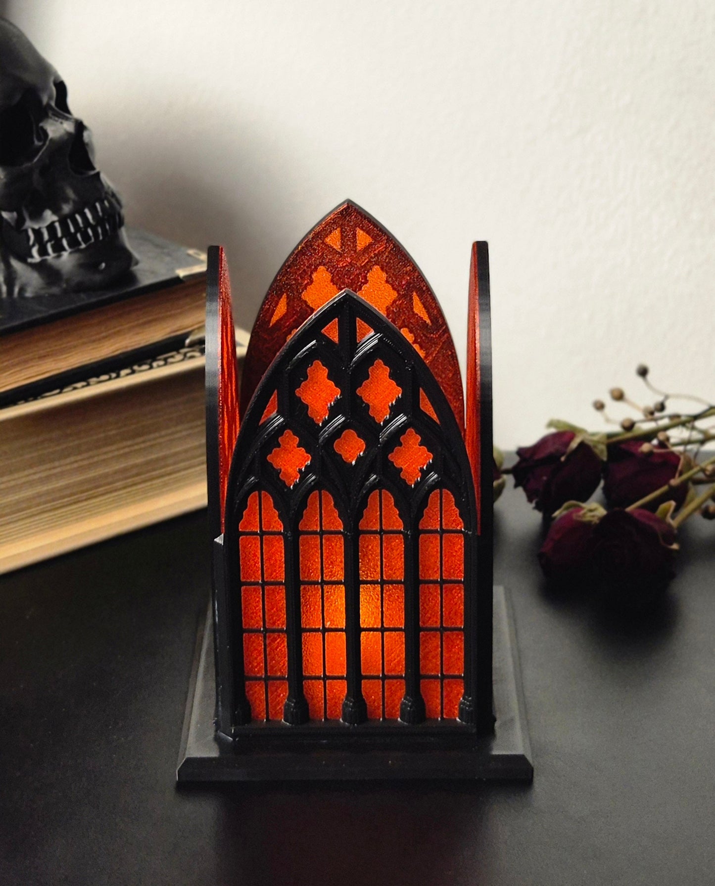 Gothic Window Lantern "Santa Sangre", 3D-PRINTED