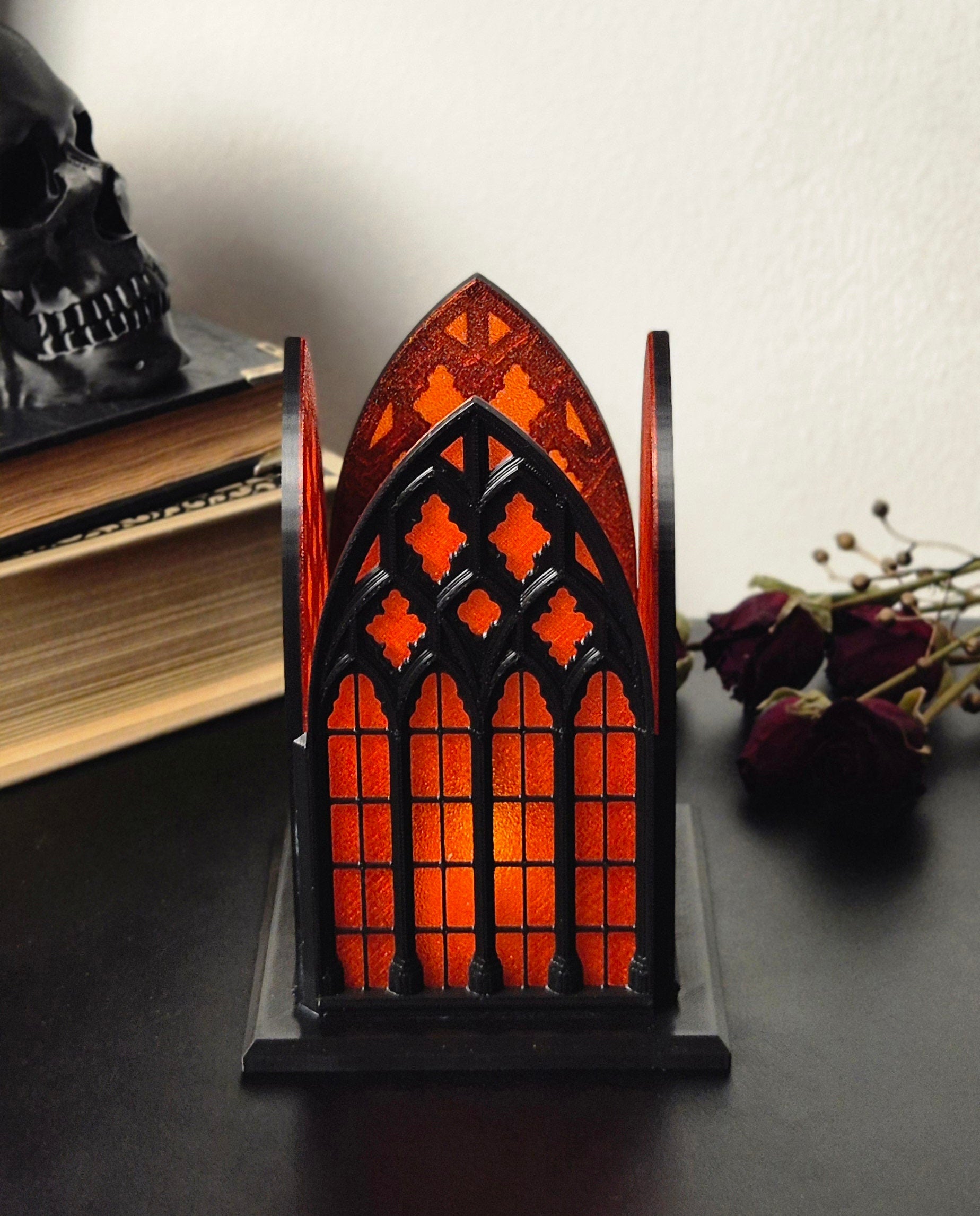 Gothic Window Lantern "Santa Sangre", 3D-PRINTED