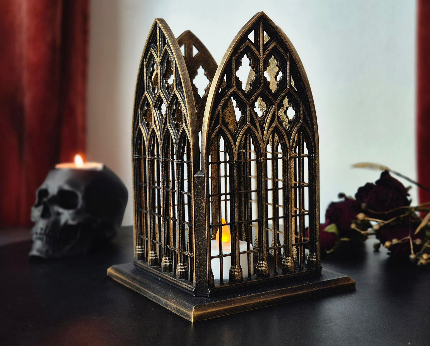 Gothic Window Lantern "Santa Lucia", More Colors, 3D-PRINTED