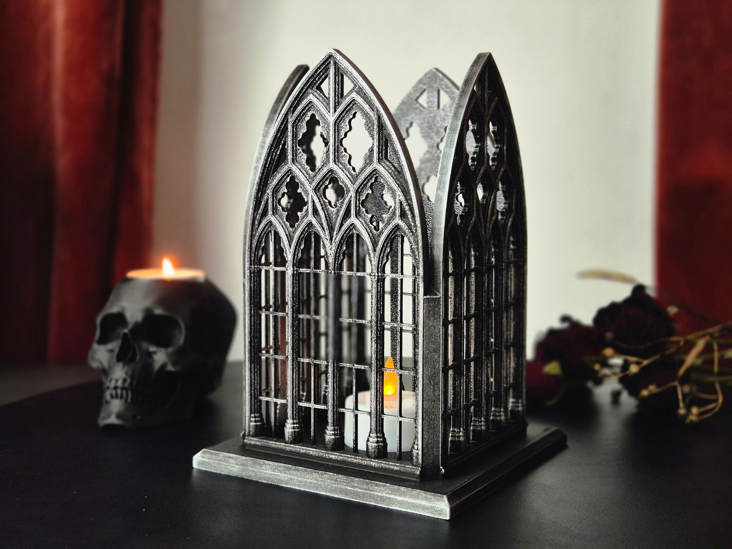 Gothic Window Lantern "Santa Lucia", More Colors, 3D-PRINTED