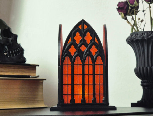 Gothic Window Lantern "Santa Sangre", 3D-PRINTED