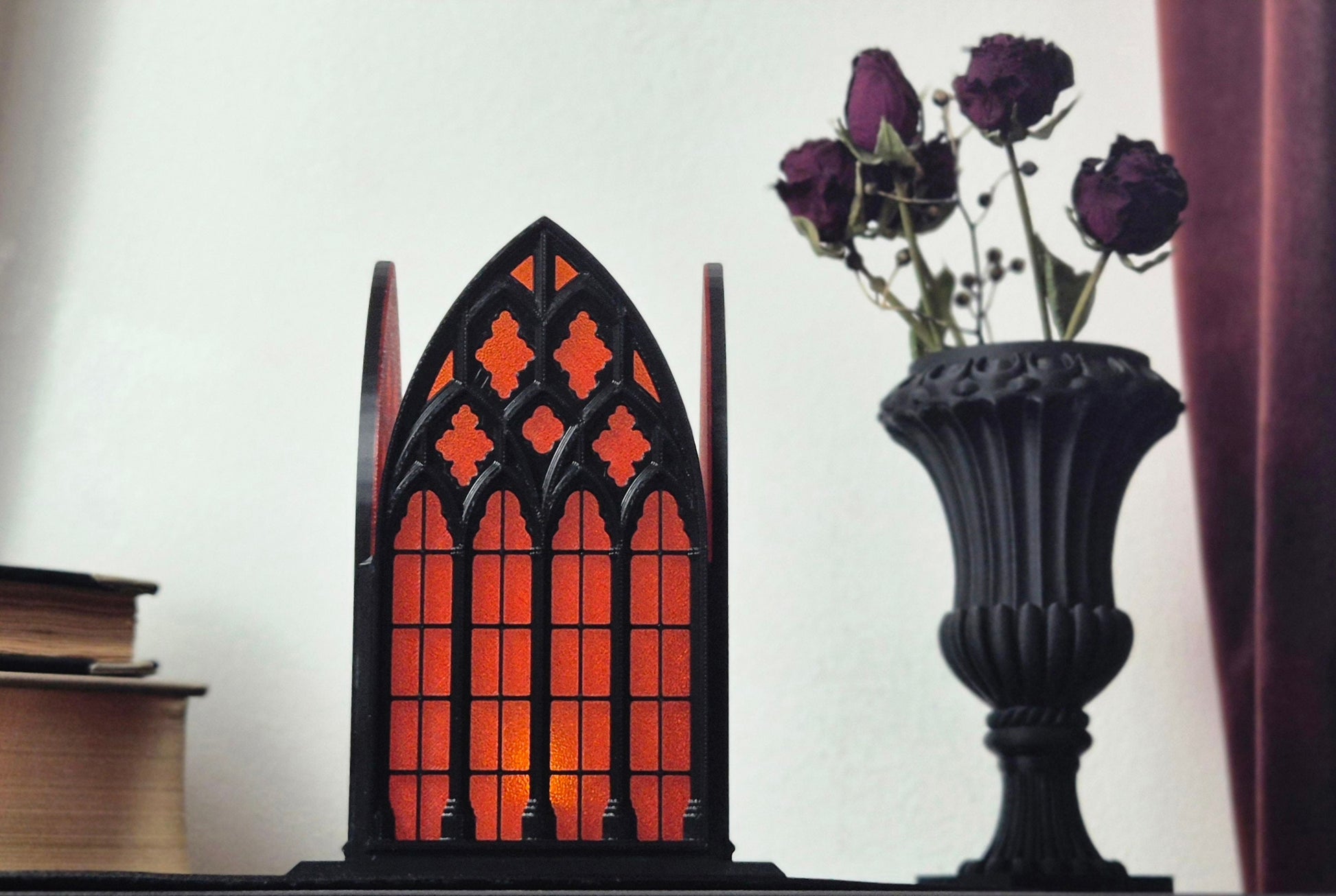 Gothic Window Lantern "Santa Sangre", 3D-PRINTED