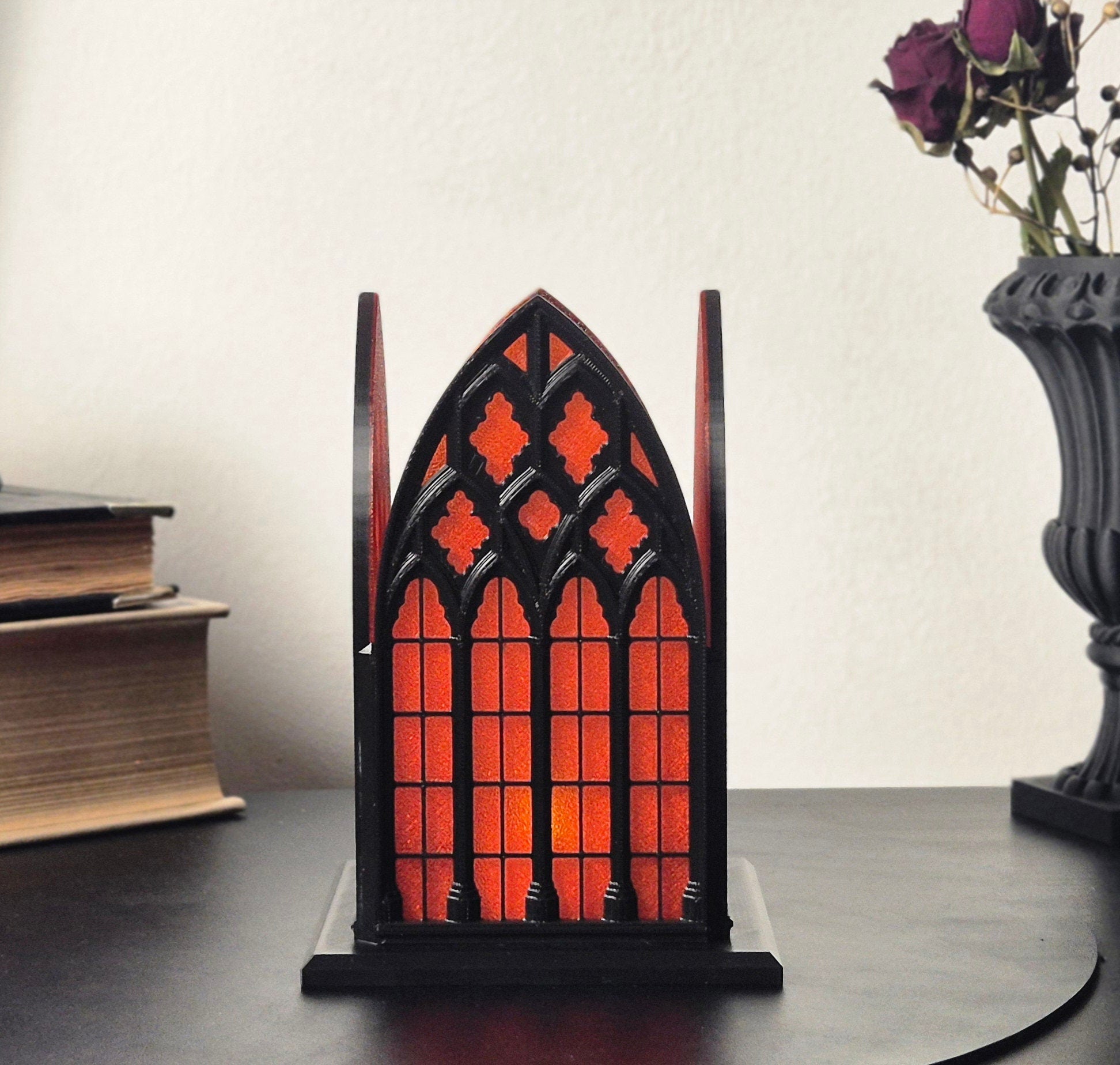 Gothic Window Lantern "Santa Sangre", 3D-PRINTED