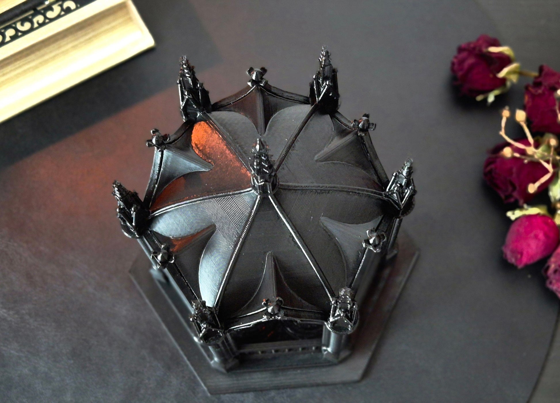 Gothic Lantern, Gothic Tealight Holder, 3D-PRINTED
