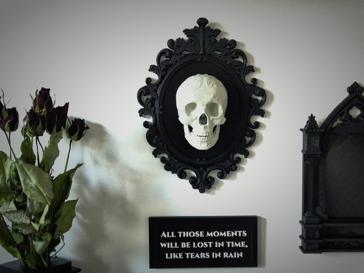 Quote Plank “Tears in rain”, Quote Plaque, Wall Hanging, Quote Sign, Gallery Wall Filler, 3D-PRINTED