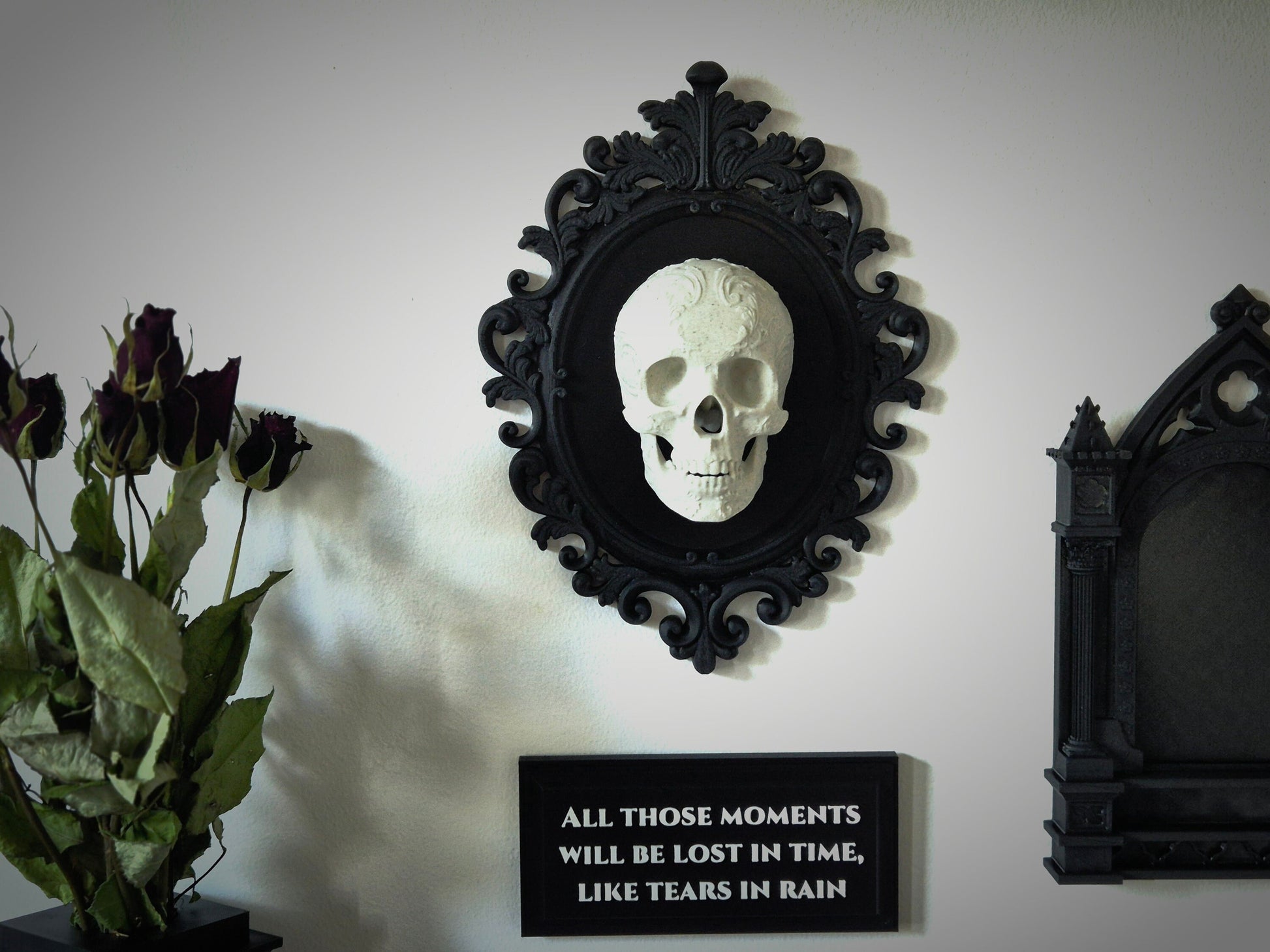 Quote Plank “Tears in rain”, Quote Plaque, Wall Hanging, Quote Sign, Gallery Wall Filler, 3D-PRINTED