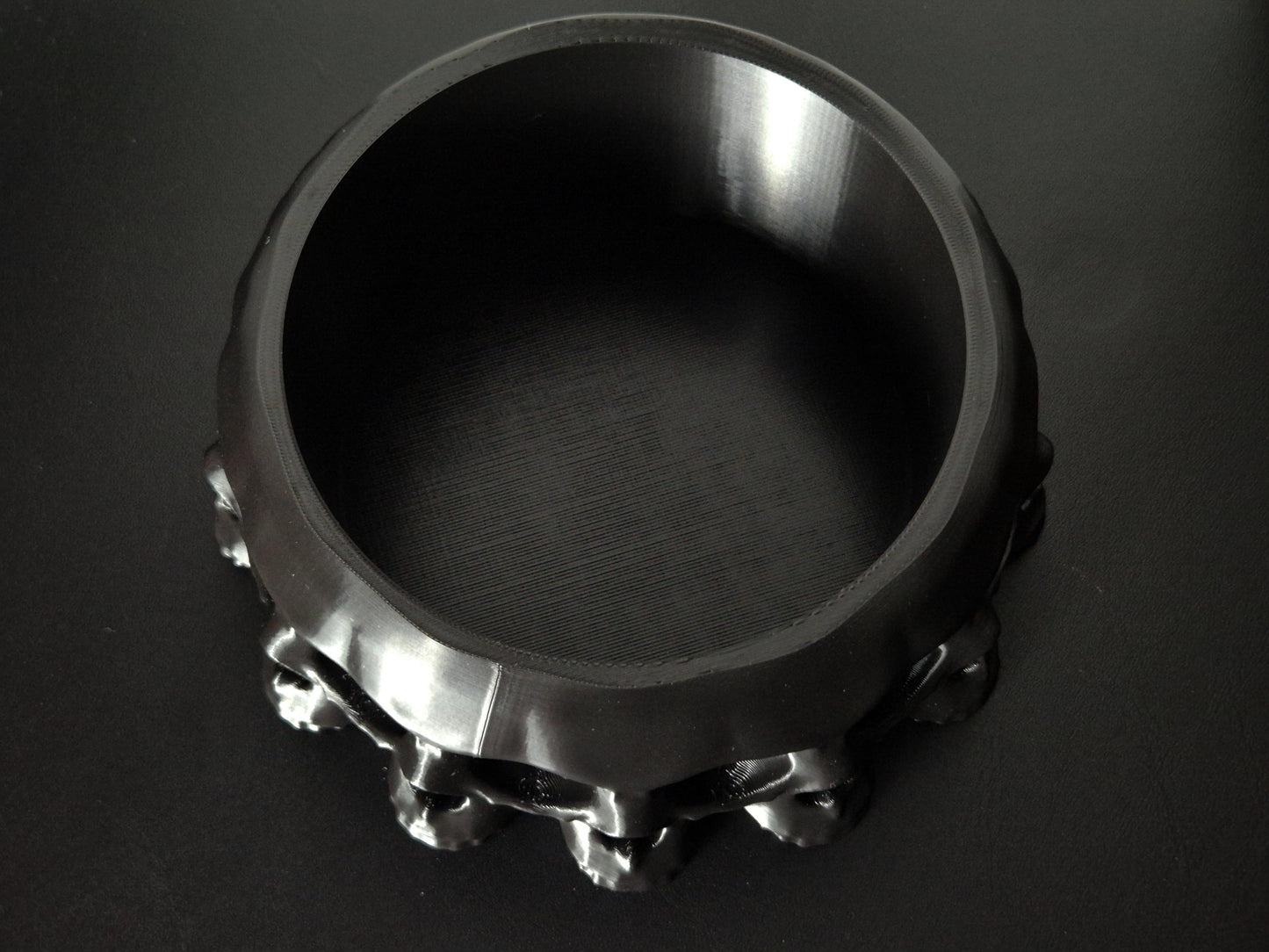 Gothic Bowl "13 Skulls", Gothic Trinket Tray, Gothic Jewelry Box, Skull Bowl, Skull Box, 3D-PRINTED