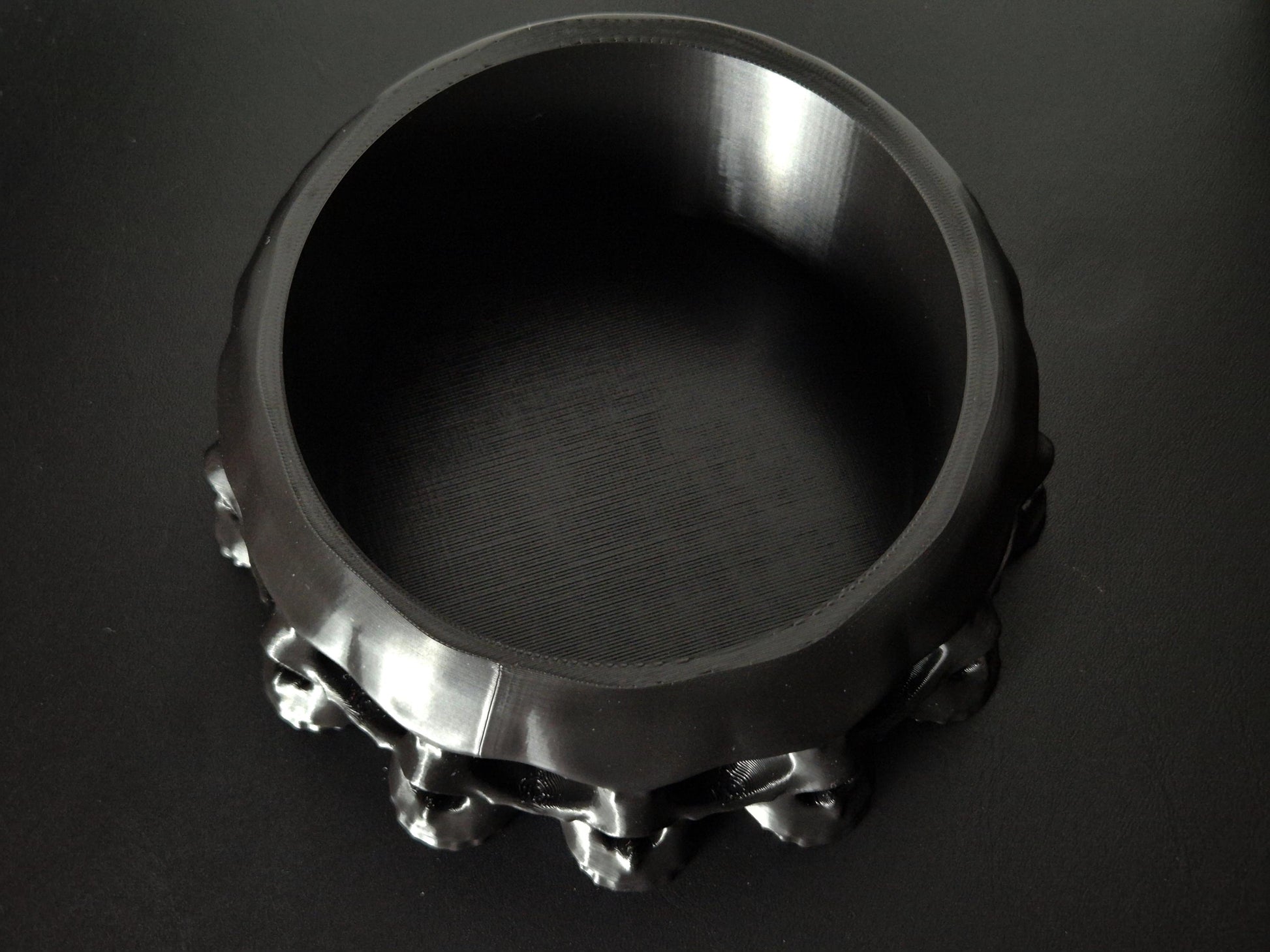 Gothic Bowl "13 Skulls", Gothic Trinket Tray, Gothic Jewelry Box, Skull Bowl, Skull Box, 3D-PRINTED