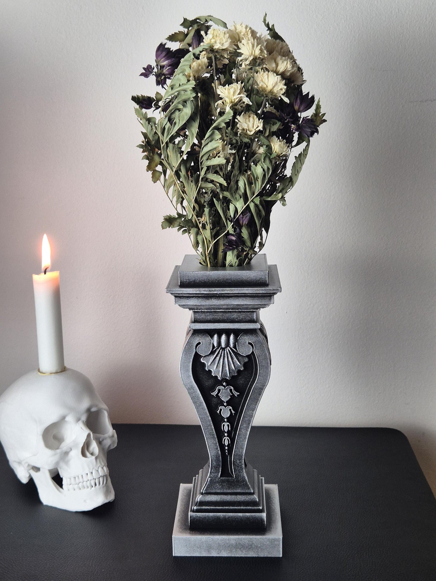 Gothic vase "Bacchante", Baroque vase, Victorian vase, Dried flowers vase, 3D-PRINTED