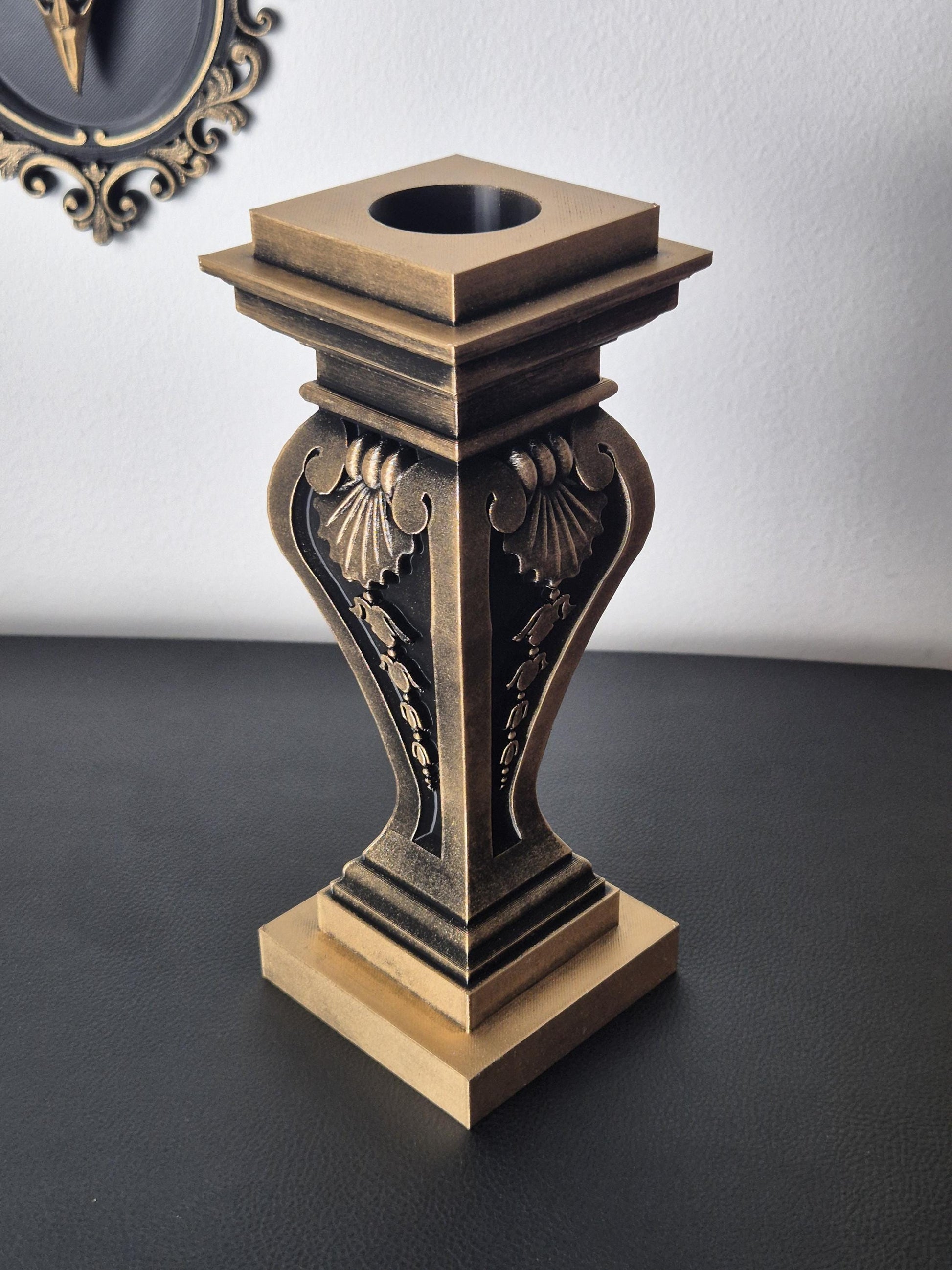 Gothic vase "Bacchante", Baroque vase, Victorian vase, Dried flowers vase, 3D-PRINTED
