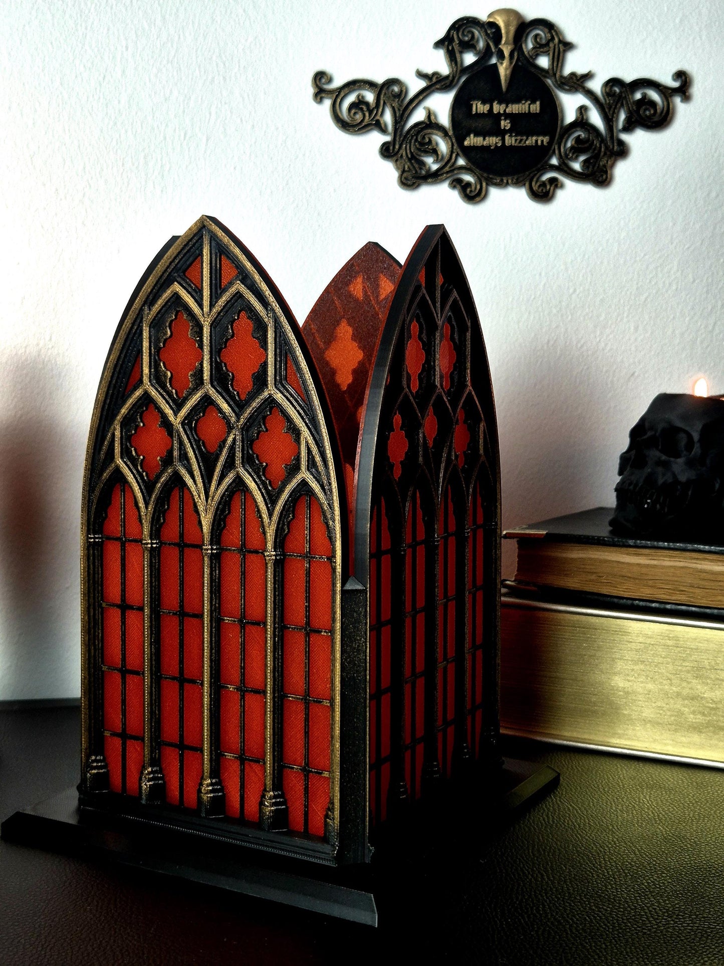 Gothic Window Lantern "Santa Sangre", 3D-PRINTED