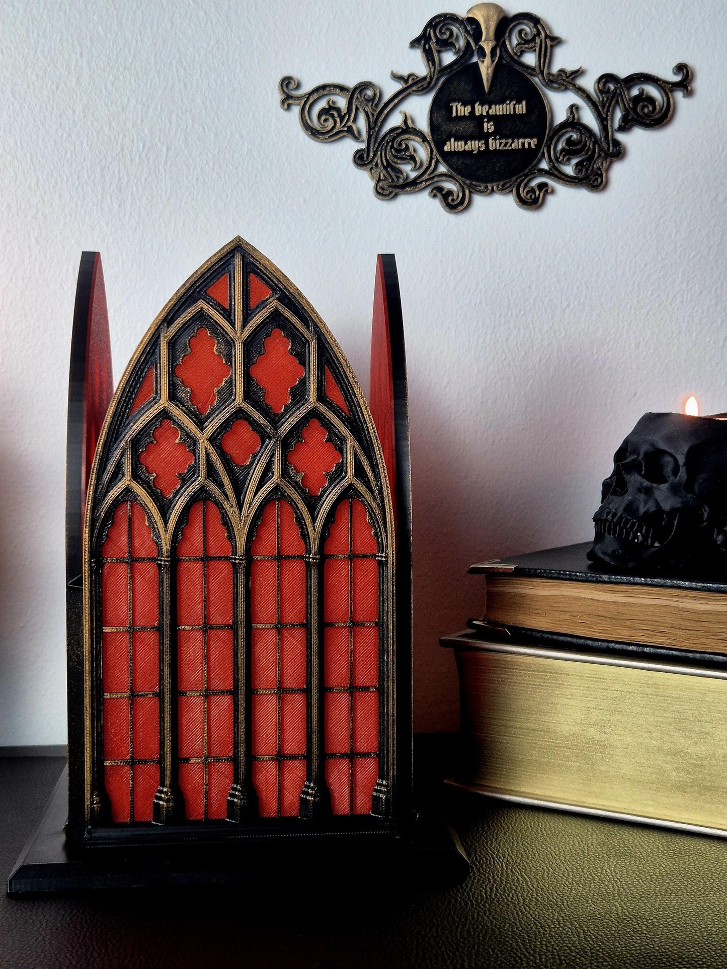 Gothic Window Lantern "Santa Sangre", 3D-PRINTED