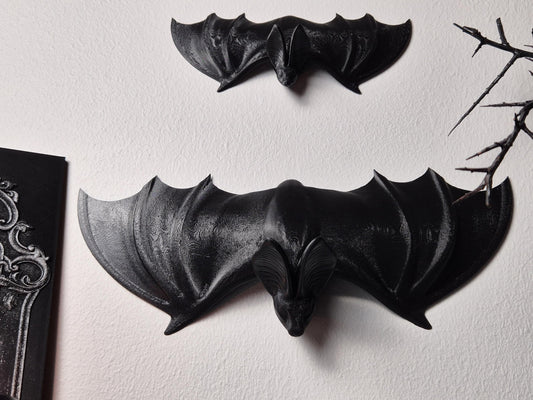 Bat Wall Decoration, Gothic Wall Hanging Bat, Gothic Gallery Wall Filler, Gothic Furniture Applique,Bat Onlay, Furniture accent,3D-PRINTED