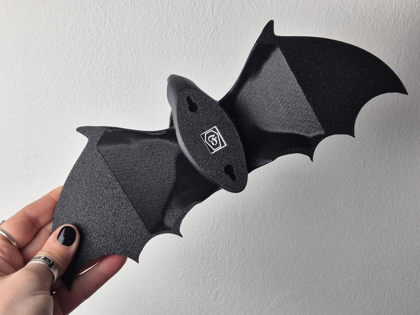 Bat Wall Decoration, Gothic Wall Hanging Bat, Gothic Gallery Wall Filler, Gothic Furniture Applique,Bat Onlay, Furniture accent,3D-PRINTED