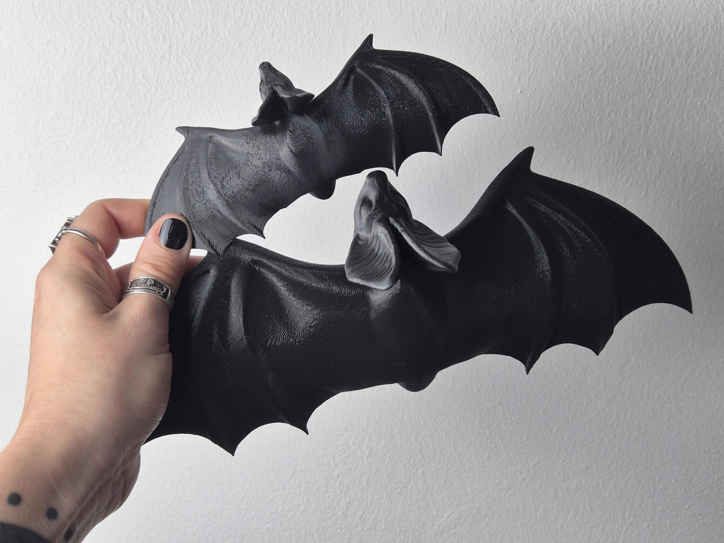 Bat Wall Decoration, Gothic Wall Hanging Bat, Gothic Gallery Wall Filler, Gothic Furniture Applique,Bat Onlay, Furniture accent,3D-PRINTED