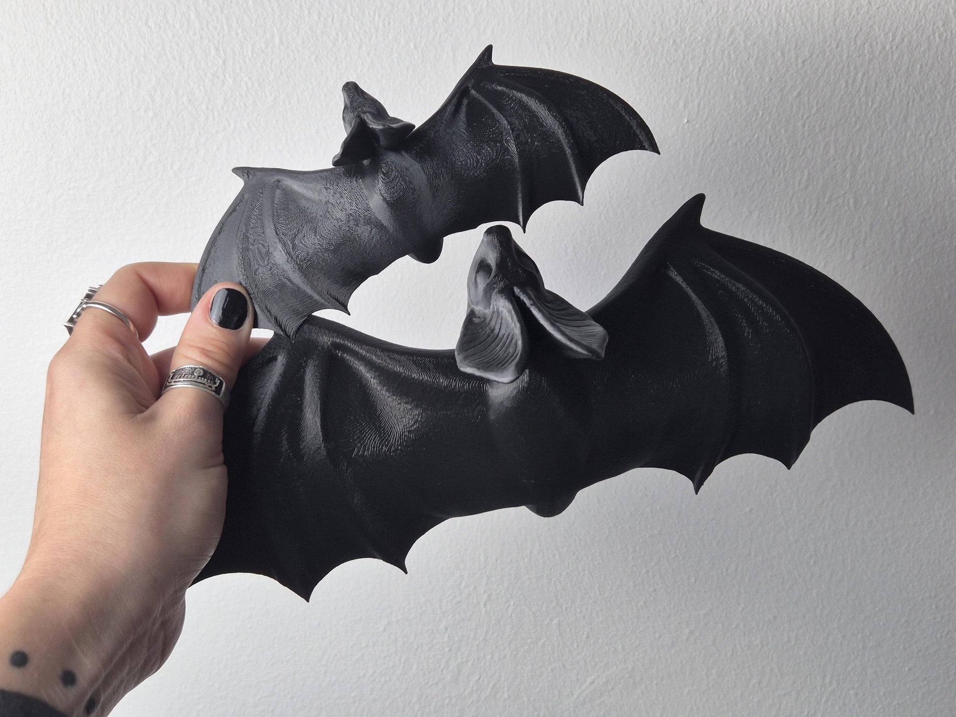 Bat Wall Decoration, Gothic Wall Hanging Bat, Gothic Gallery Wall Filler, Gothic Furniture Applique,Bat Onlay, Furniture accent,3D-PRINTED