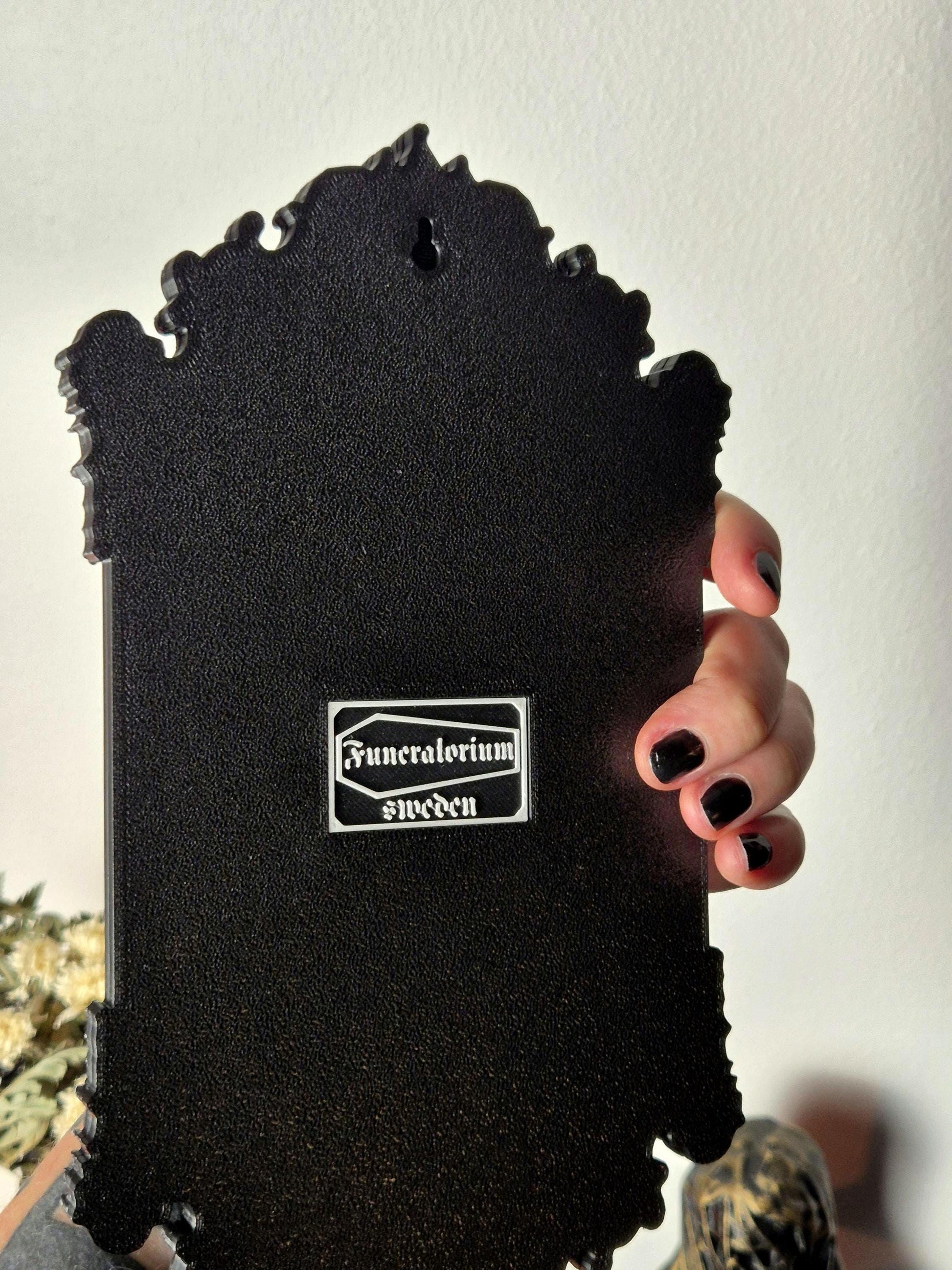 Gothic Victorian Vampire Bat Photo Frame, Macabre Frame, Gothic Wall Decor, Baroque Wall Art, Goth Wall Gallery, Goth Gift, 3D-PRINTED