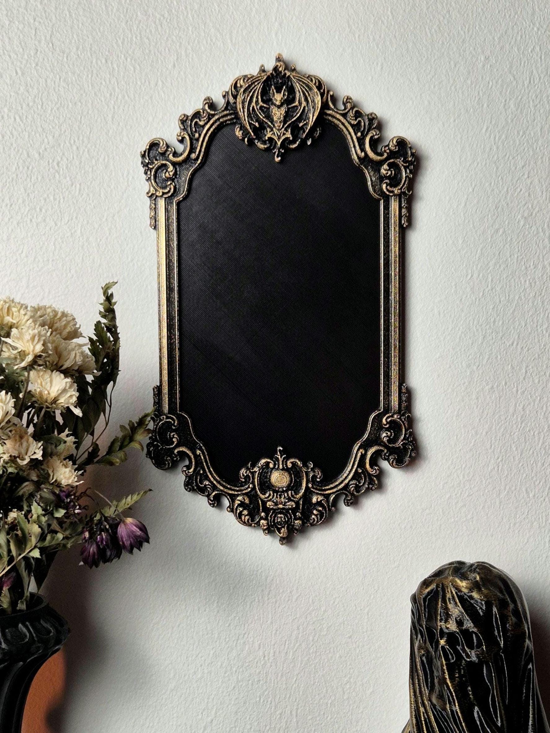 Gothic Victorian Vampire Bat Photo Frame, Macabre Frame, Gothic Wall Decor, Baroque Wall Art, Goth Wall Gallery, Goth Gift, 3D-PRINTED
