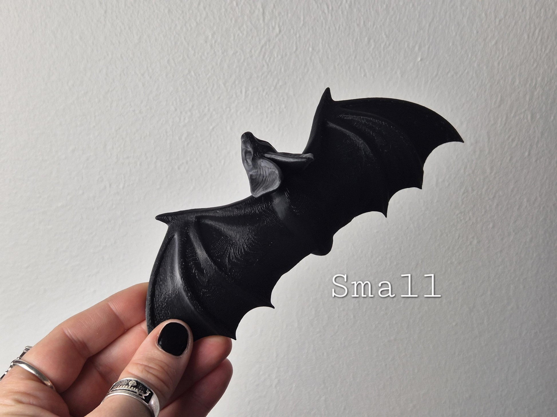 Bat Wall Decoration, Gothic Wall Hanging Bat, Gothic Gallery Wall Filler, Gothic Furniture Applique,Bat Onlay, Furniture accent,3D-PRINTED