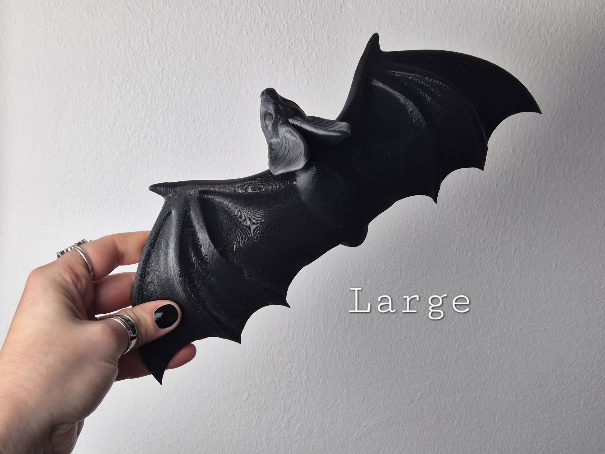 Bat Wall Decoration, Gothic Wall Hanging Bat, Gothic Gallery Wall Filler, Gothic Furniture Applique,Bat Onlay, Furniture accent,3D-PRINTED