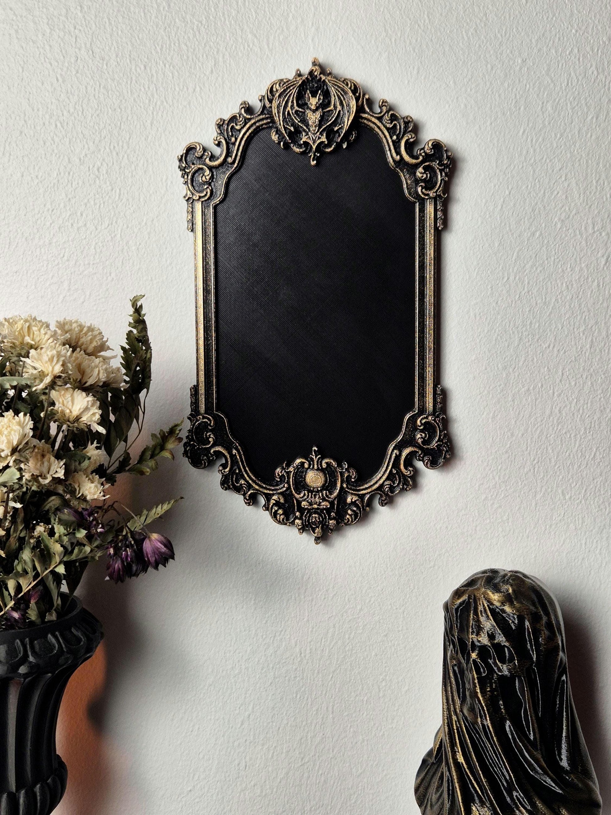 Gothic Victorian Vampire Bat Photo Frame, Macabre Frame, Gothic Wall Decor, Baroque Wall Art, Goth Wall Gallery, Goth Gift, 3D-PRINTED