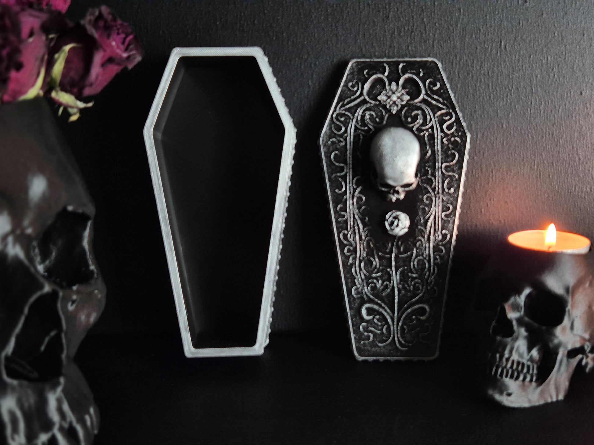 Coffin Box "A Rose for the Dead"