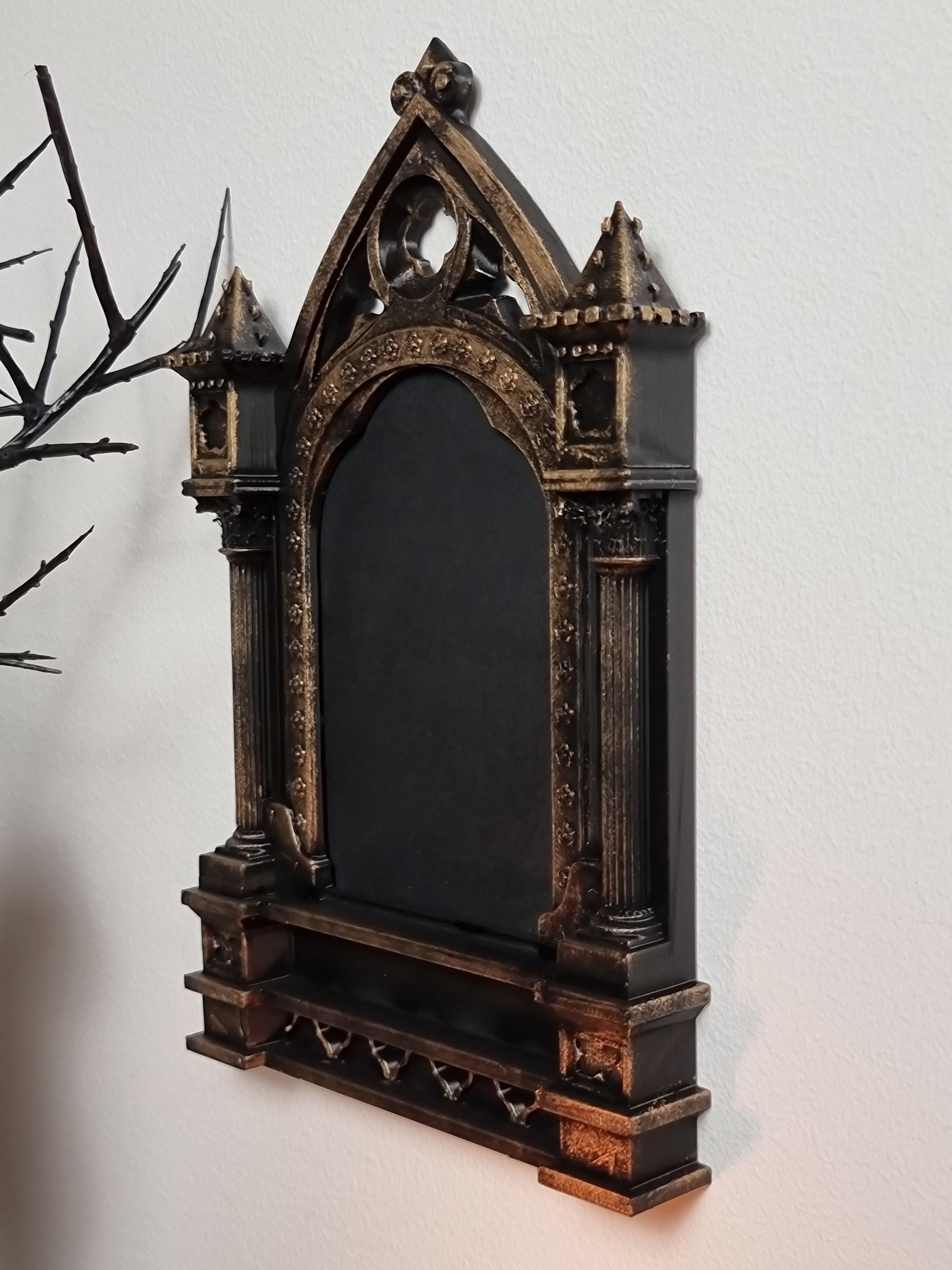 Gothic Photo Frame, Victorian Frame, Gothic Standing Frame, Medieval Frame, Baroque Hanging Frame, 3D-PRINTED