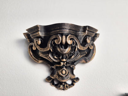 Baroque Shelf For Wall Decoration, Shelf Candle Holder, Wall Console, Wall Corbel, Display Shelf, Decorative Shelf, 3D-PRINTED