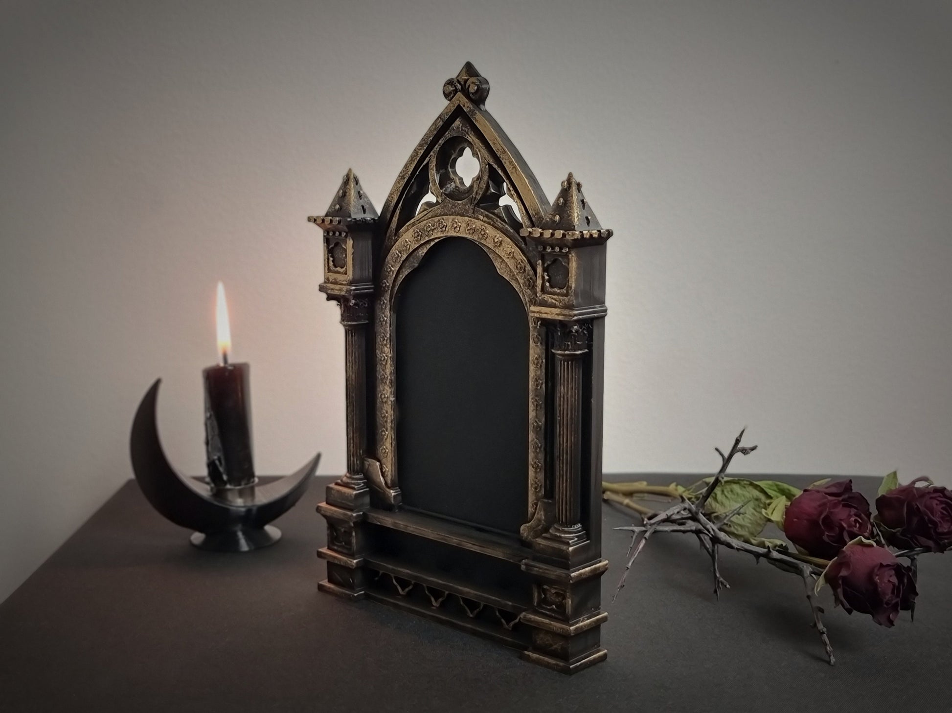 Gothic Photo Frame, Victorian Frame, Gothic Standing Frame, Medieval Frame, Baroque Hanging Frame, 3D-PRINTED