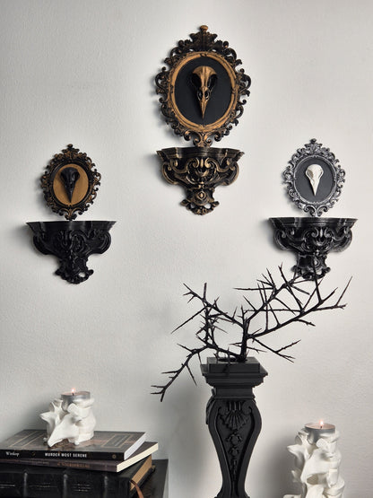 Baroque Shelf For Wall Decoration, Shelf Candle Holder, Wall Console, Wall Corbel, Display Shelf, Decorative Shelf, 3D-PRINTED