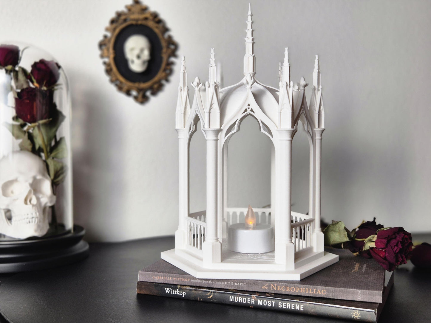 Gothic Lantern, Gothic Tealight Holder, 3D-PRINTED