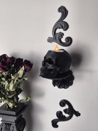Baroque Victorian Candle holder, Barogue Wall Decoration, Victorian Wall Decor, Antique Wall Hanging, Baroque Wall Art, 3D-PRINTED
