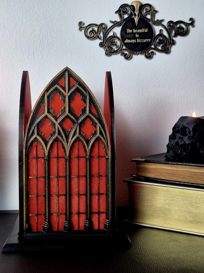 Gothic Window Lantern "Santa Sangre", 3D-PRINTED